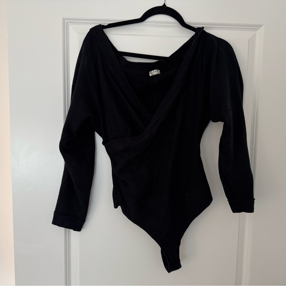Free People long sleeve knit bodysuit